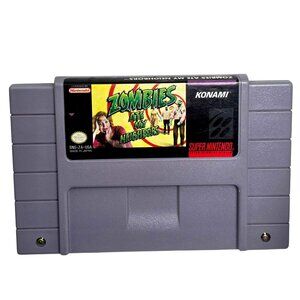 1992 Zombies Ate My Neighbors Video Game Cartridge Konami Japan Super Nintendo